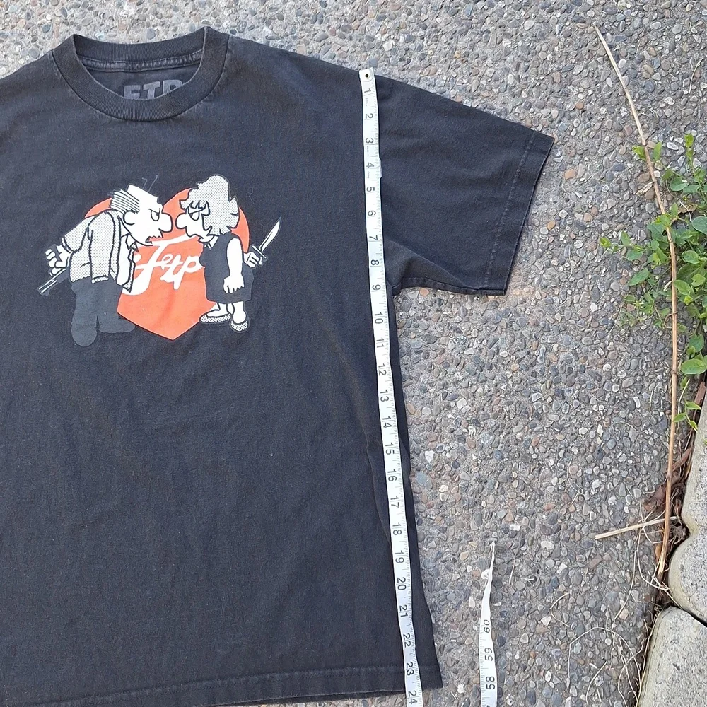 FTP Stand-off Graphic Tee Short Sleeve Mens Size Medium 100% Cotton Alt - Picture 5 of 6